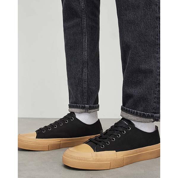 Allsaints Australia Mens Redd Suede Low Top Sneakers Black AU75-567